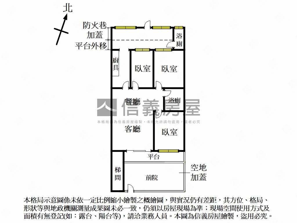 雙捷運、蛋黃區靜巷一樓房屋室內格局與周邊環境