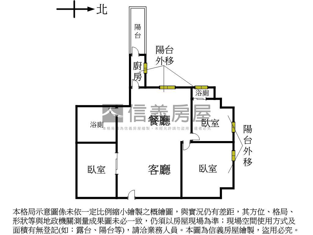 近捷運行天宮綠地溫馨三房房屋室內格局與周邊環境