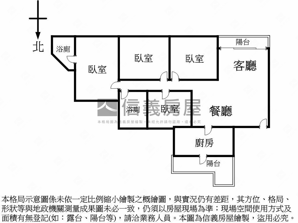 仁愛圓環清華邊間四房房屋室內格局與周邊環境