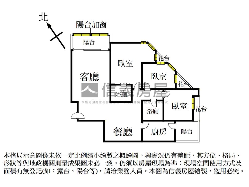 台北市精華地段大３房房屋室內格局與周邊環境