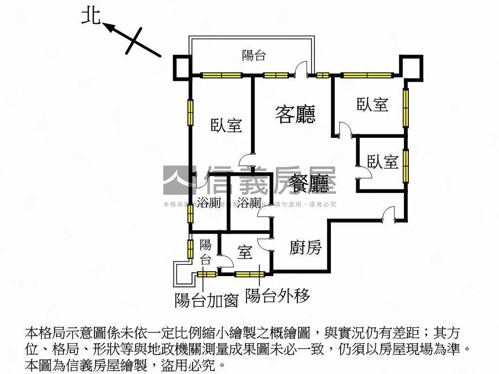 【寬玥】高雅奢華３房車位房屋室內格局與周邊環境