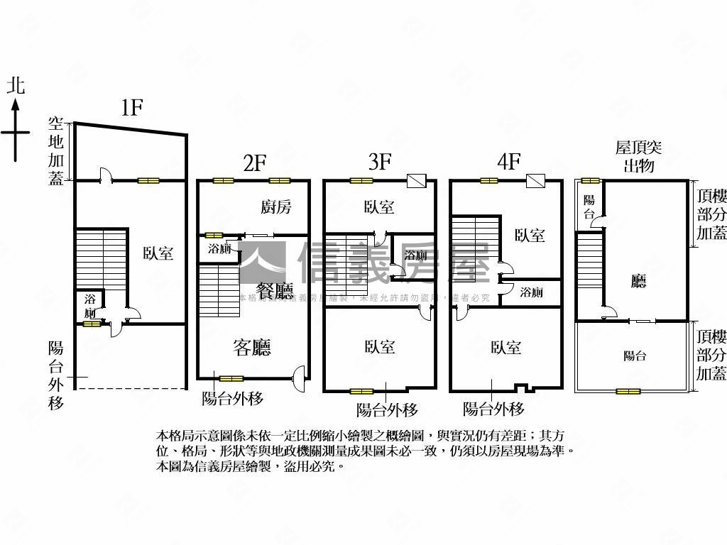 十期震後朝南美透天房屋室內格局與周邊環境