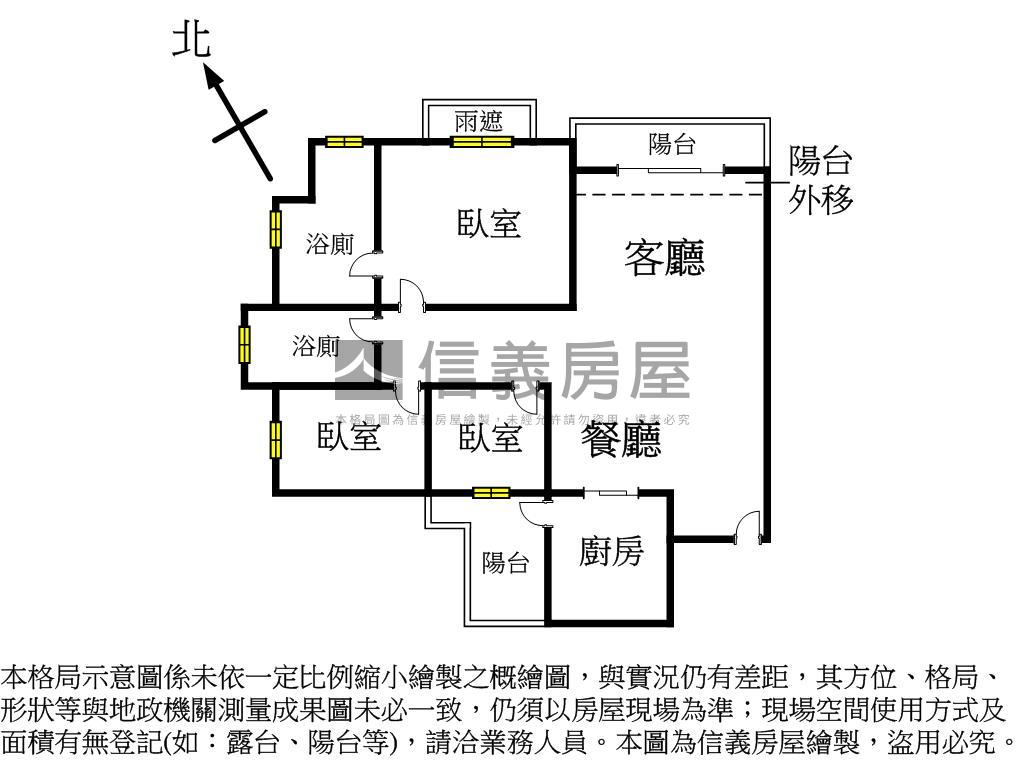 ★凱悅高樓視野三房美屋★房屋室內格局與周邊環境