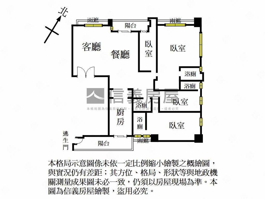 中悅瑰麗面總圖景觀高樓Ａ房屋室內格局與周邊環境