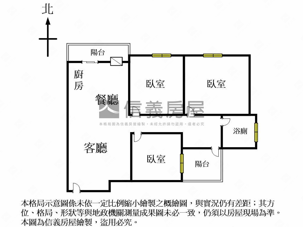 四月泊樂三房美視野房屋室內格局與周邊環境