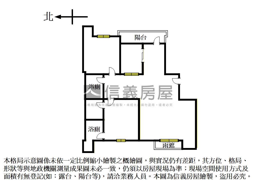 精緻溫馨‧大空間面１０１房屋室內格局與周邊環境
