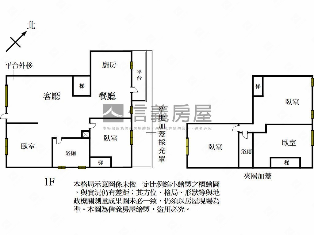 大業路黃金１樓庭院屋房屋室內格局與周邊環境