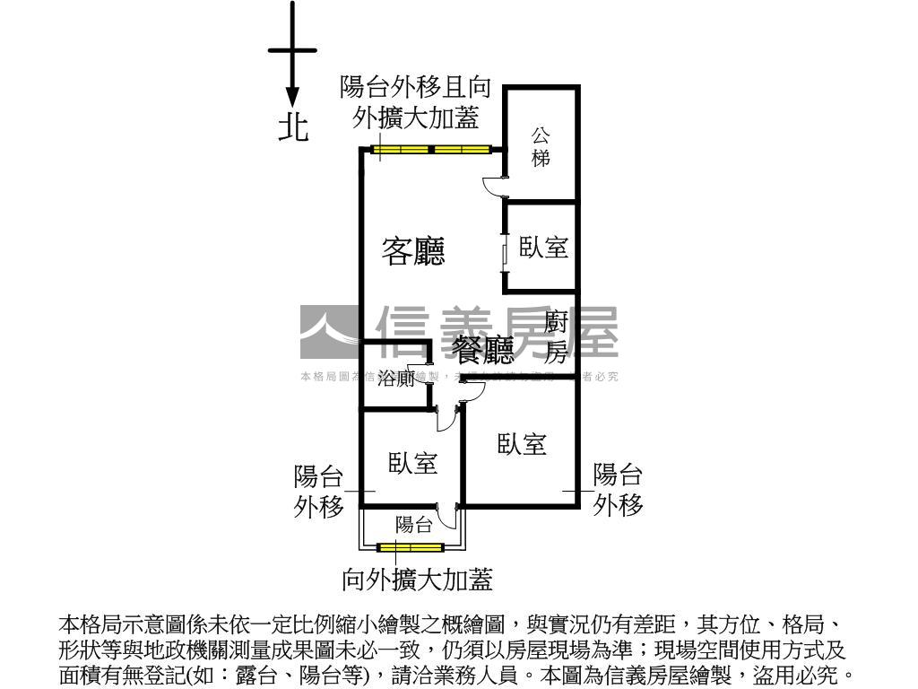伊通獨棟低總公寓二樓房屋室內格局與周邊環境