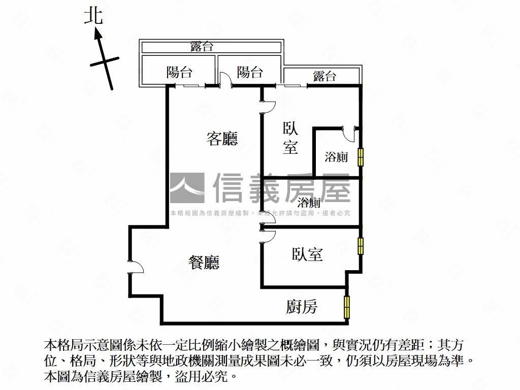 捷運中山直美次高樓層房屋室內格局與周邊環境
