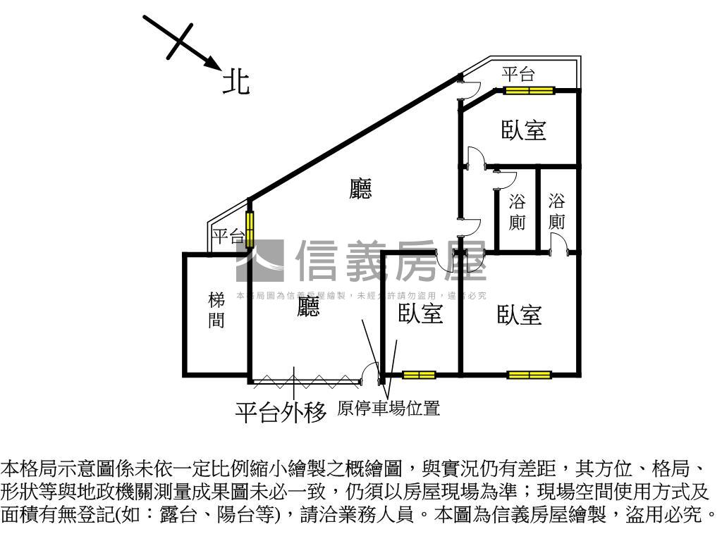 稀有大坪數公寓一樓方便停房屋室內格局與周邊環境