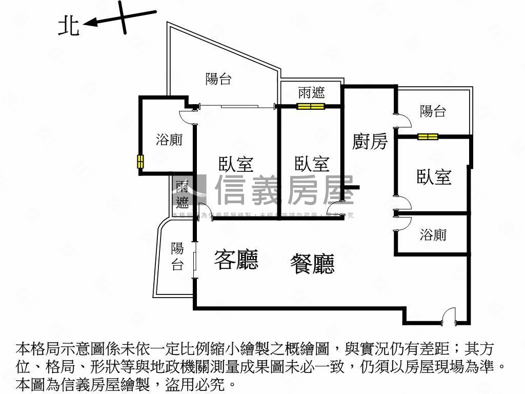 近美術館美森園三房雙平車房屋室內格局與周邊環境