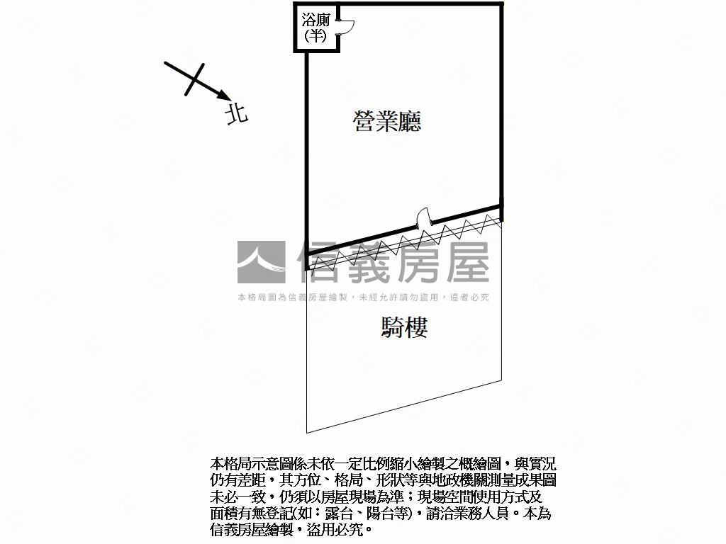 中正路小資店面房屋室內格局與周邊環境