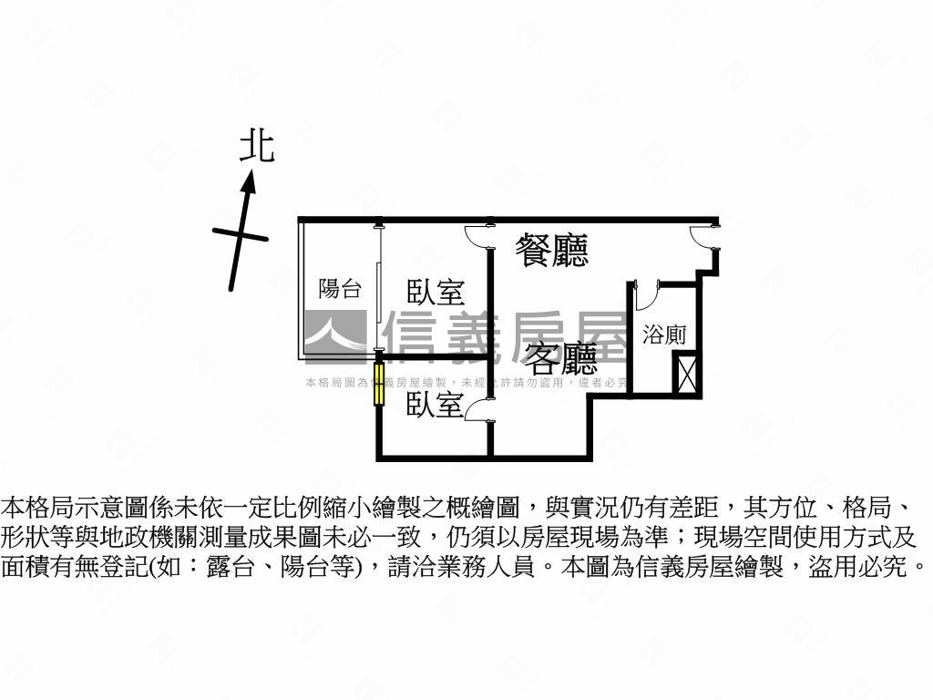 都廳大院２。稀有２房房屋室內格局與周邊環境