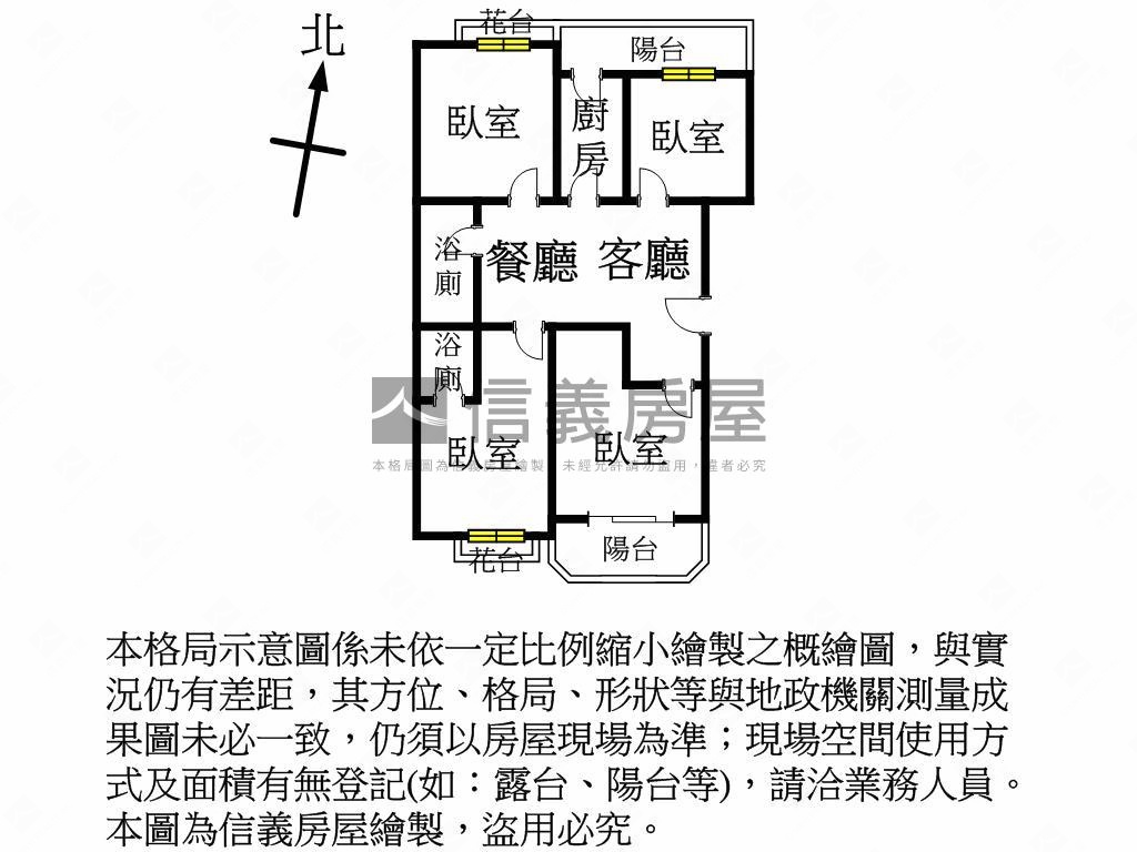 幼獅比佛利採光通風４房房屋室內格局與周邊環境