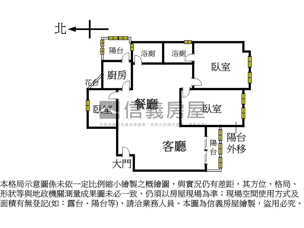 金華龍門森林公園電梯三房房屋室內格局與周邊環境