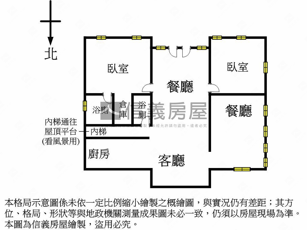 陽明山溫泉寶地旁白色平房房屋室內格局與周邊環境
