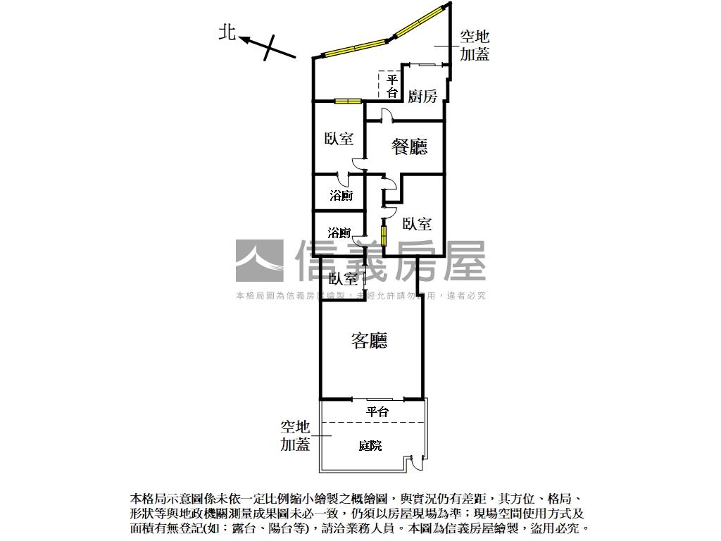【美妝】近公園庭院一樓房屋室內格局與周邊環境