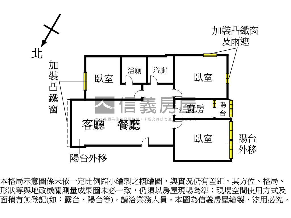 稀有陽明大廈三房車位房屋室內格局與周邊環境