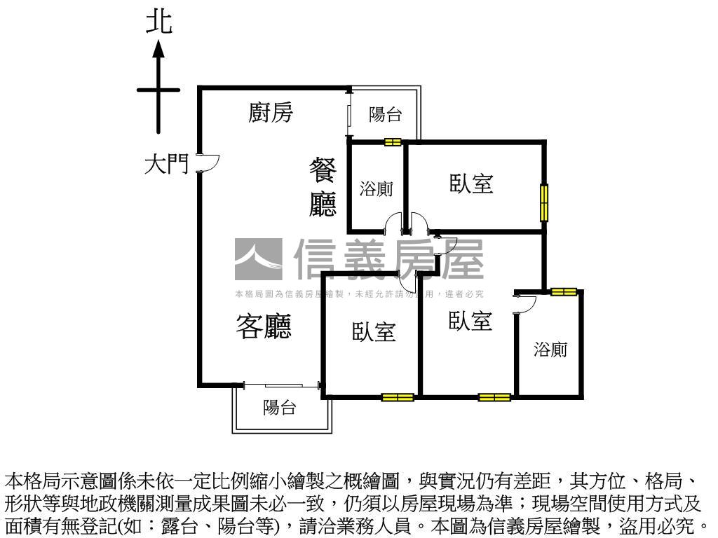 新成屋捷運三房＋平面車位房屋室內格局與周邊環境