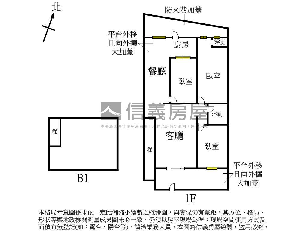 雙捷稀有免裝潢大空間一樓房屋室內格局與周邊環境