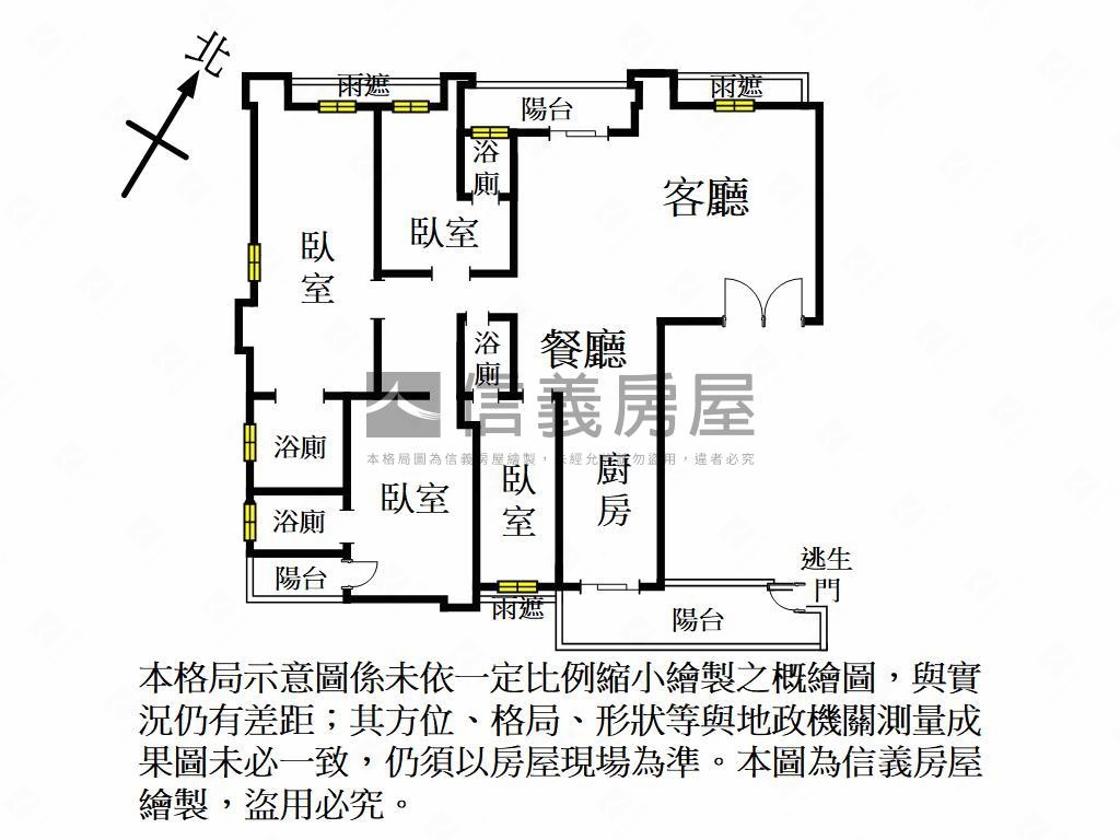 中悅瑰麗面總圖景觀高樓Ｂ房屋室內格局與周邊環境