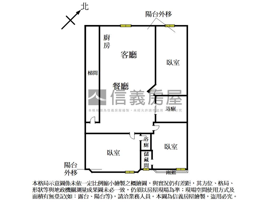 近萬大線捷運．裝潢美三房房屋室內格局與周邊環境