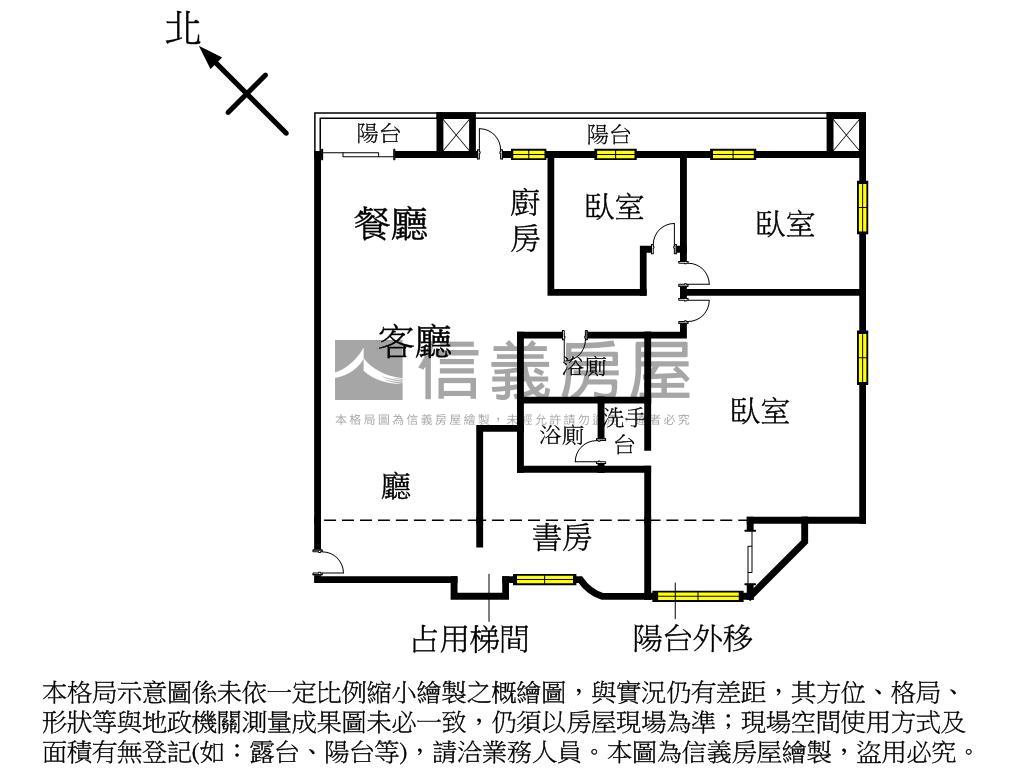 文心大三元３房平車視野戶房屋室內格局與周邊環境