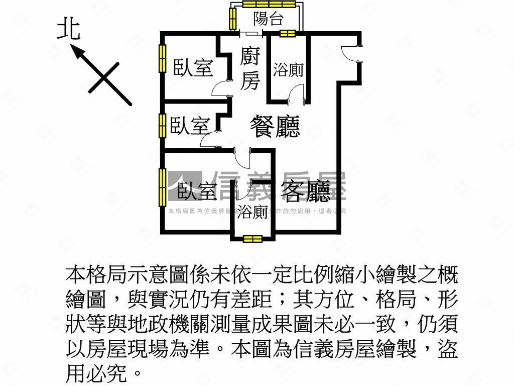 成家大璽三房車位次頂樓房屋室內格局與周邊環境
