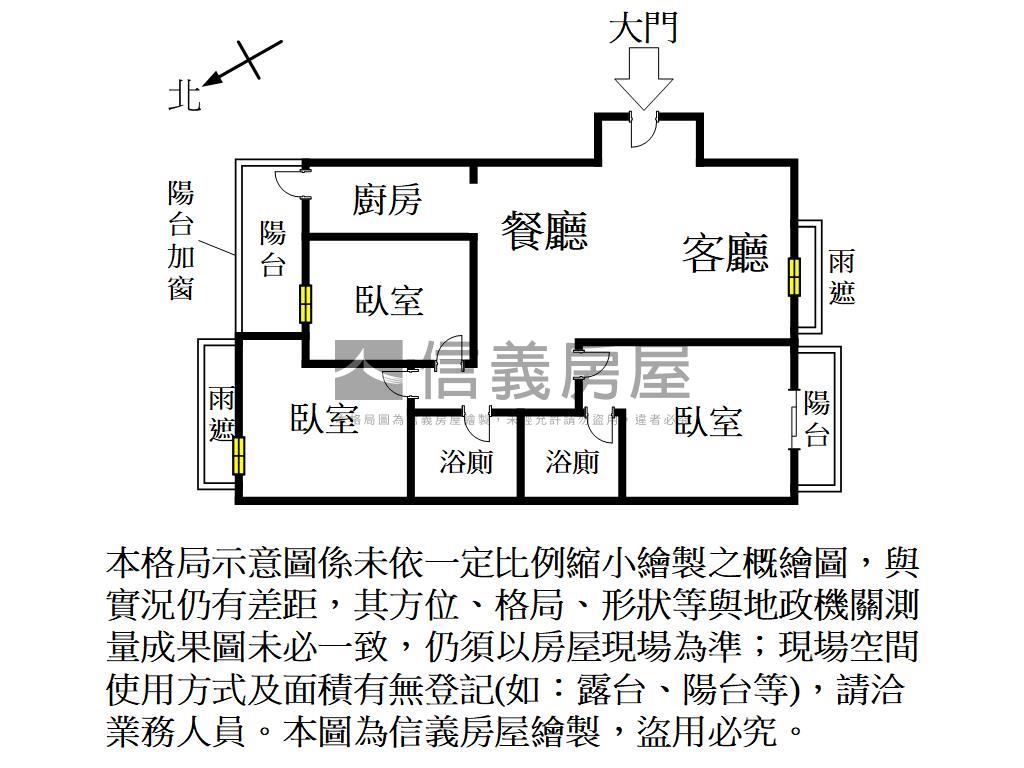成功中高樓層御美學３房房屋室內格局與周邊環境