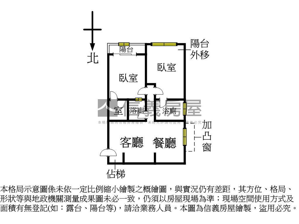 捷運中山國小電梯２房２衛房屋室內格局與周邊環境