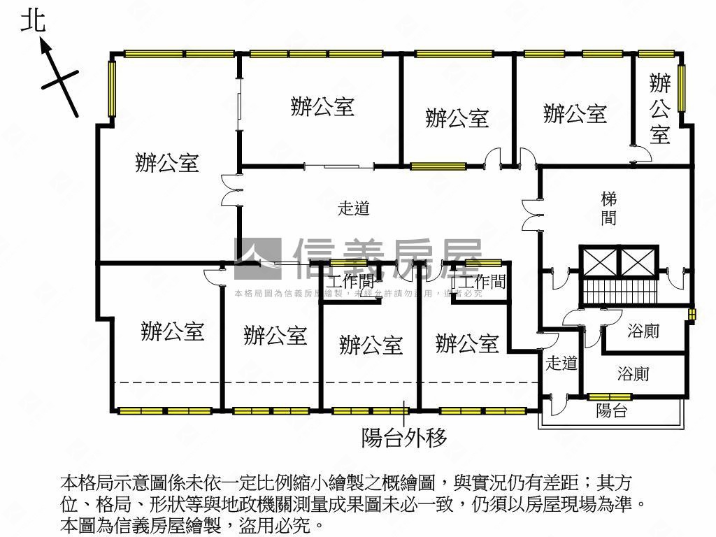 一層一戶大空間商辦房屋室內格局與周邊環境