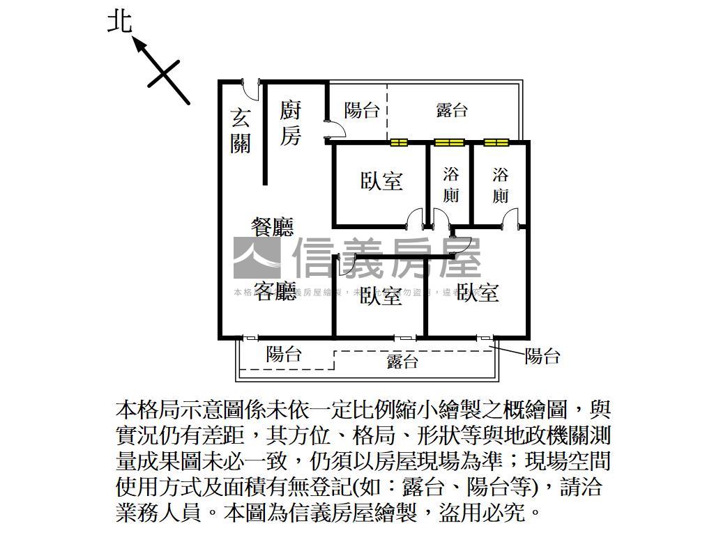 神獸椰林閱建築三房露臺戶房屋室內格局與周邊環境
