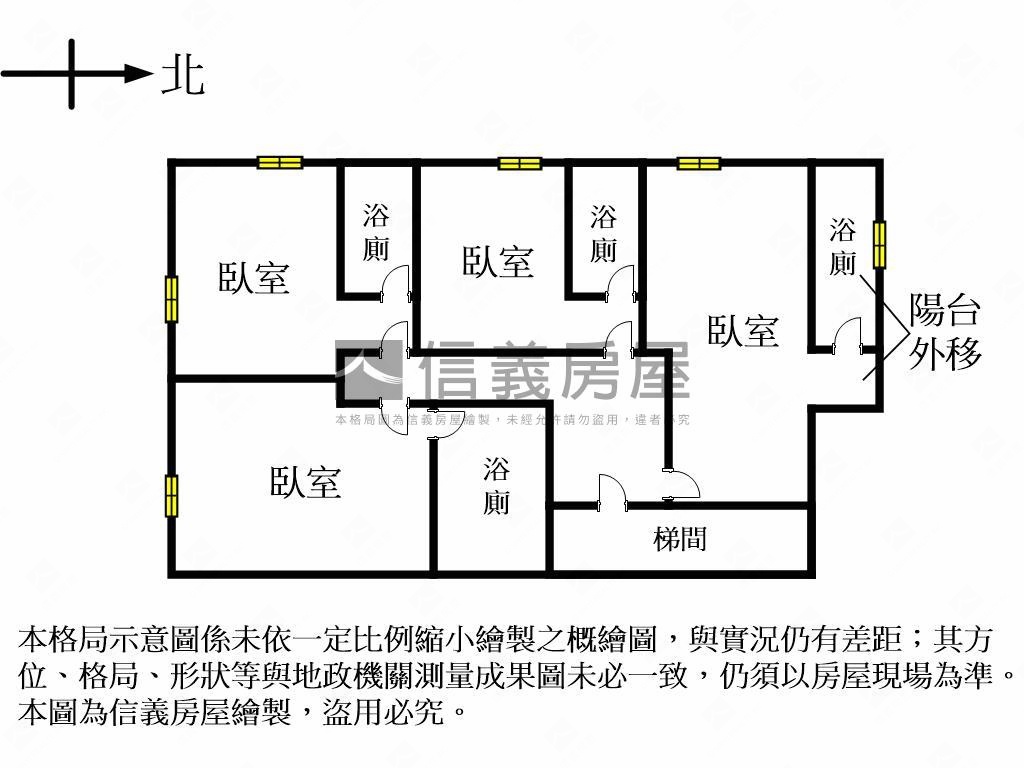 現成房東投報率佳４套房房屋室內格局與周邊環境