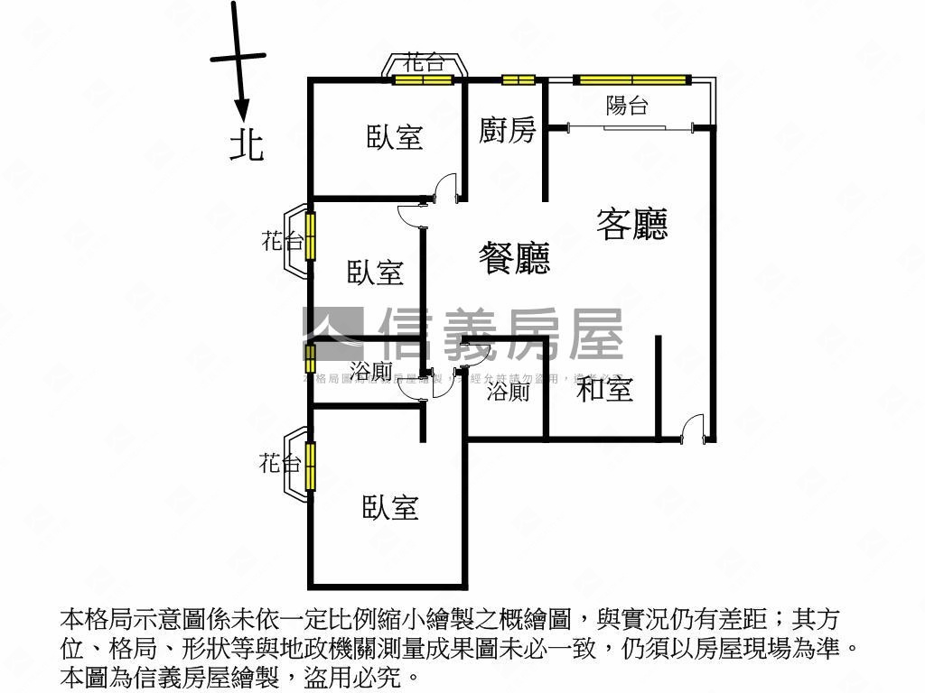 近台中高鐵視野３房附車位房屋室內格局與周邊環境