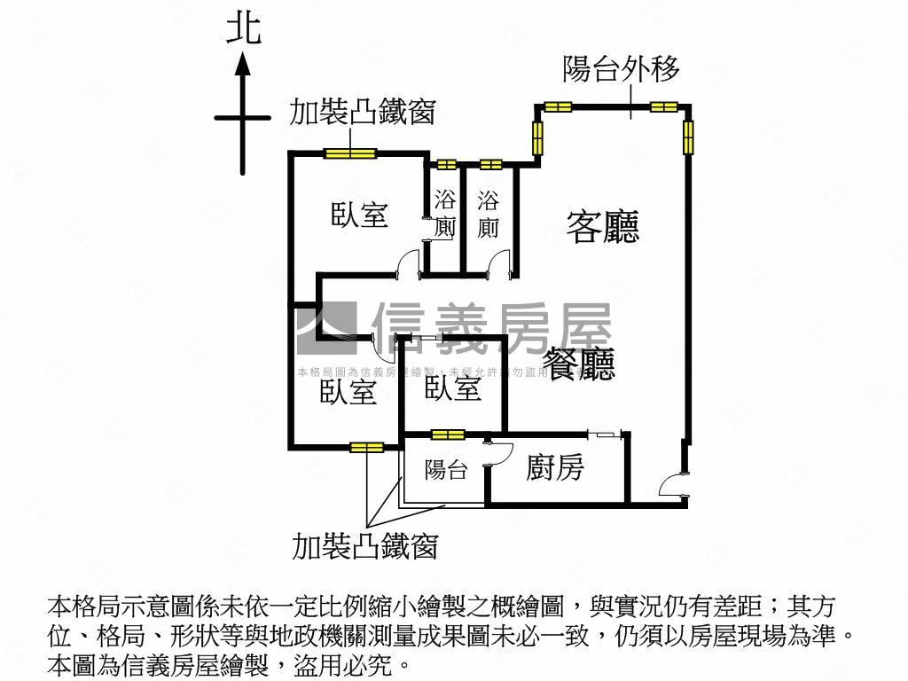 花園新城三房房屋室內格局與周邊環境