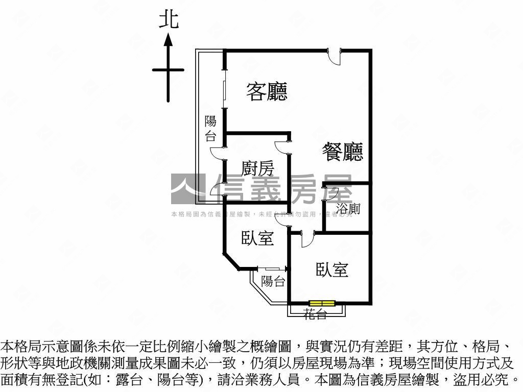 興大兩房雙陽台美屋房屋室內格局與周邊環境