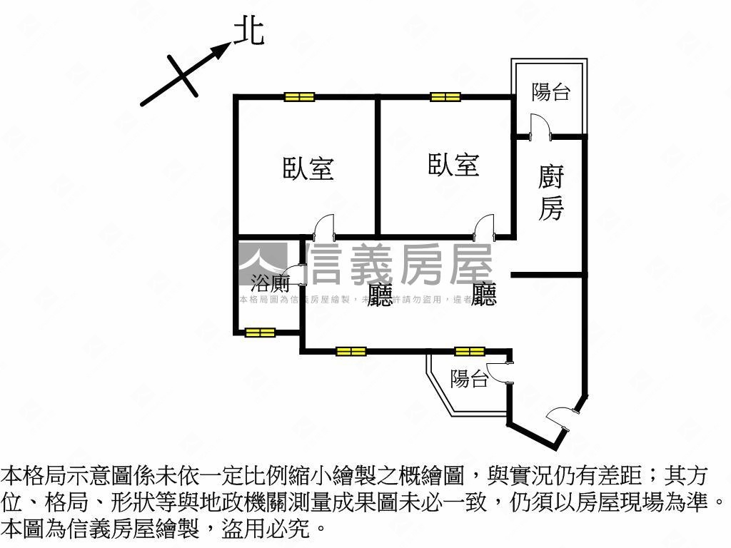 榮耀西門高樓２房附車位房屋室內格局與周邊環境