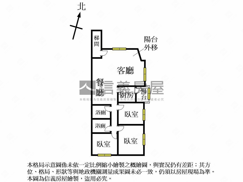 水湳美三房房屋室內格局與周邊環境