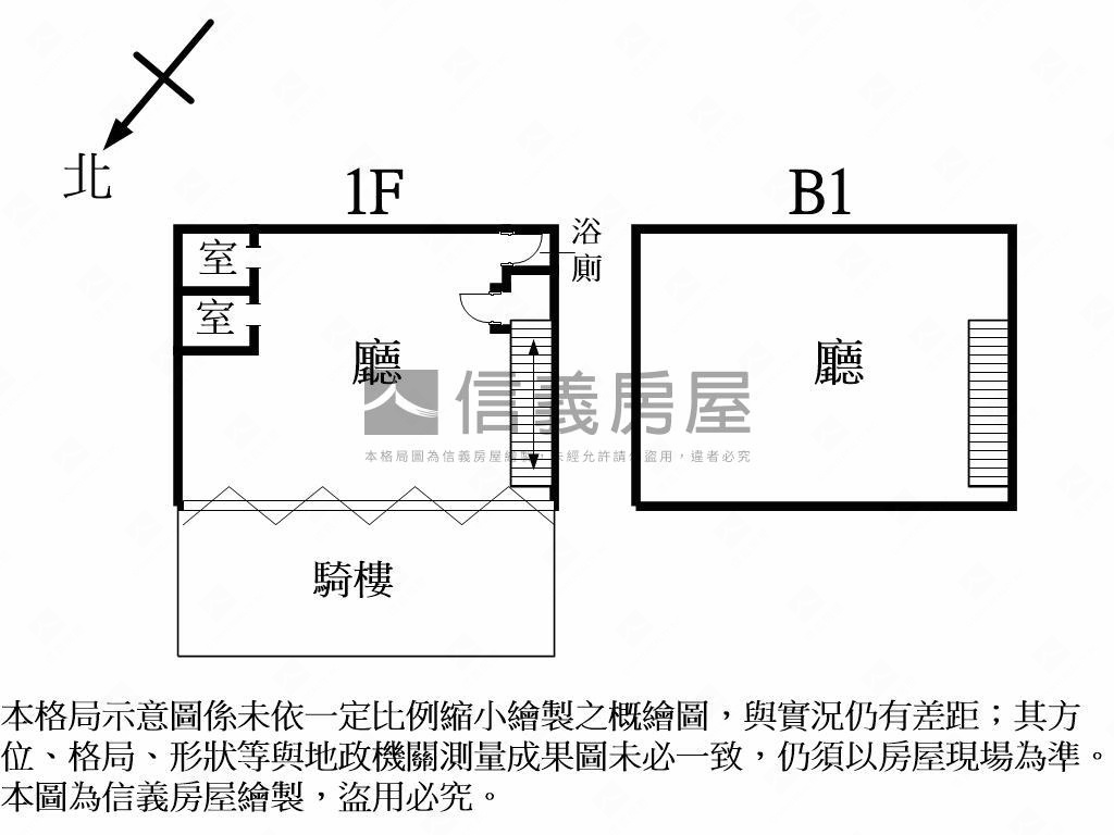 近三信公園漢口路店面房屋室內格局與周邊環境