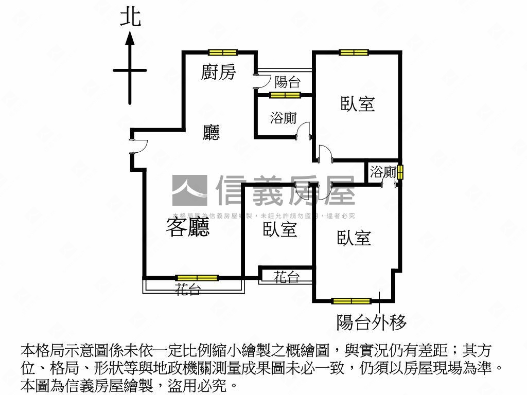 近四維國小三房平車房屋室內格局與周邊環境