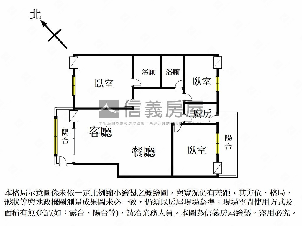 長億建設，質感溫馨大三房房屋室內格局與周邊環境