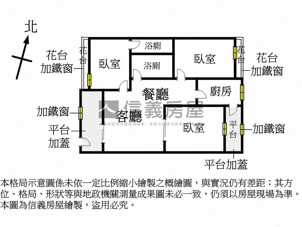 ★勝利商圈一樓三房★房屋室內格局與周邊環境