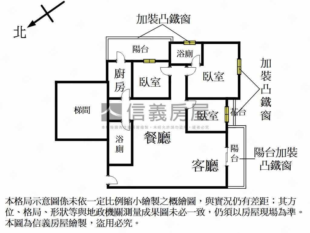 近捷運稀有電梯三房房屋室內格局與周邊環境