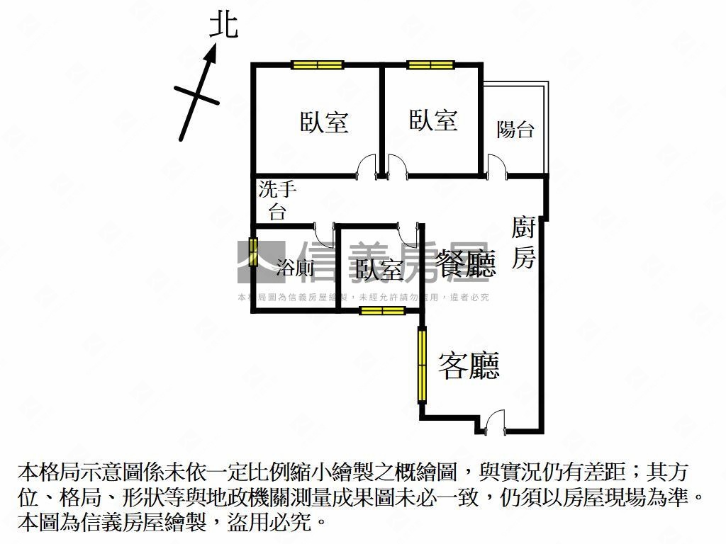 高大棋琴全新未住三房平車房屋室內格局與周邊環境