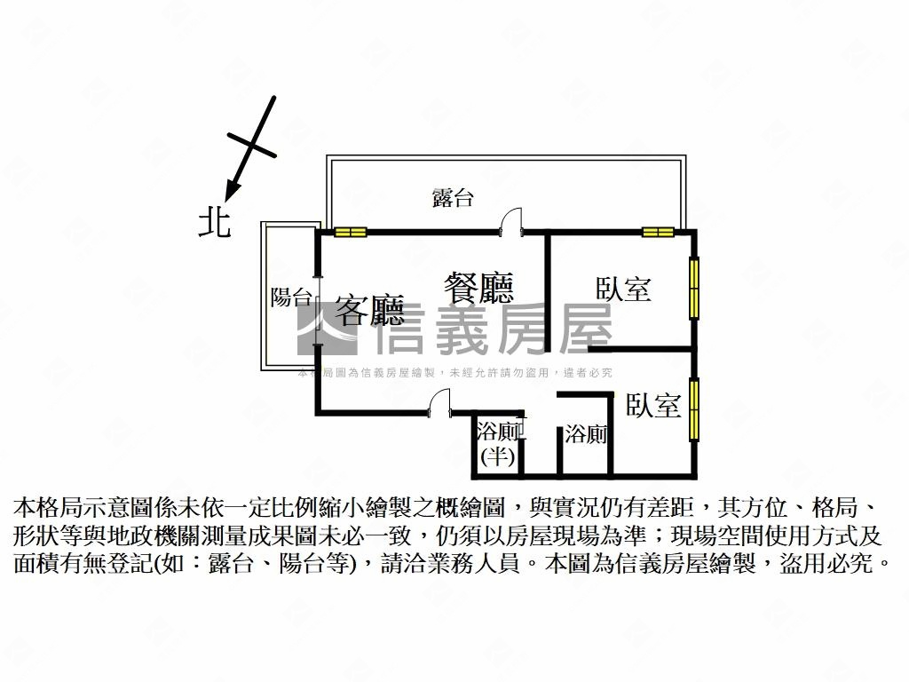 捷運～隱竹林露台２房房屋室內格局與周邊環境