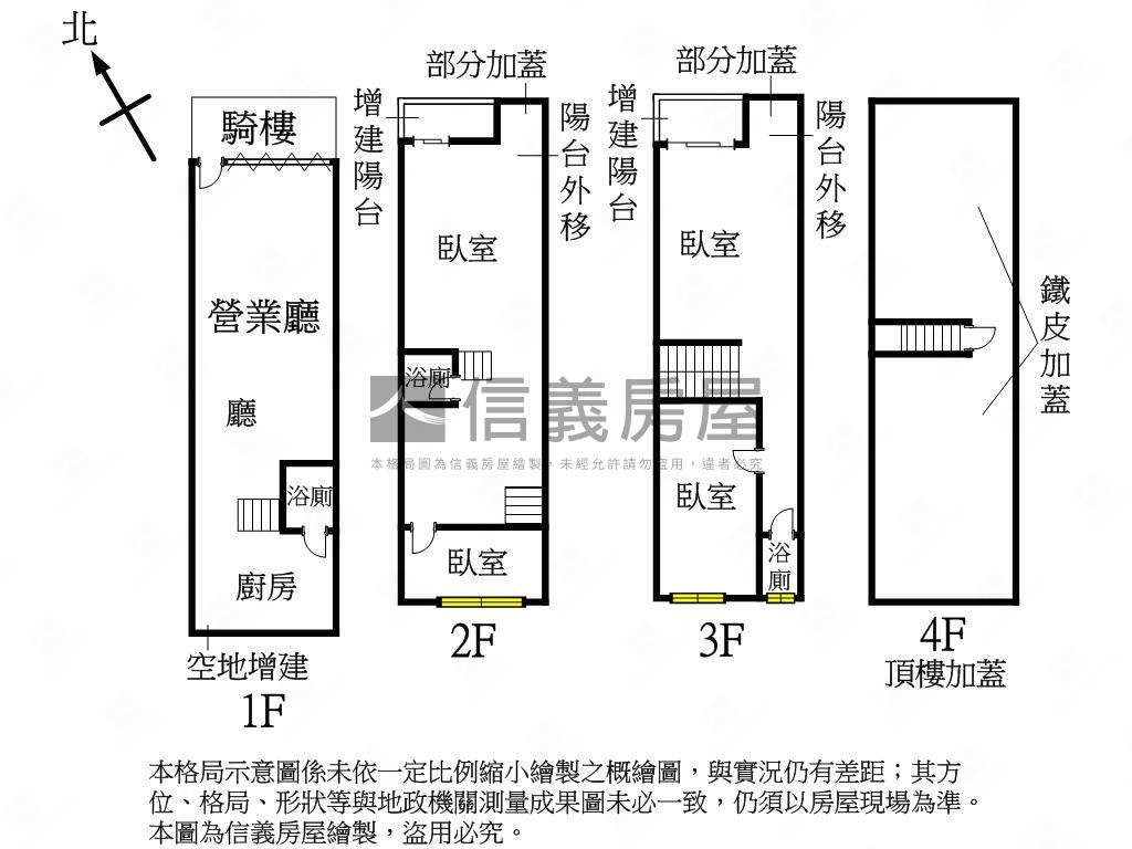 科學園區臨路透天店面房屋室內格局與周邊環境