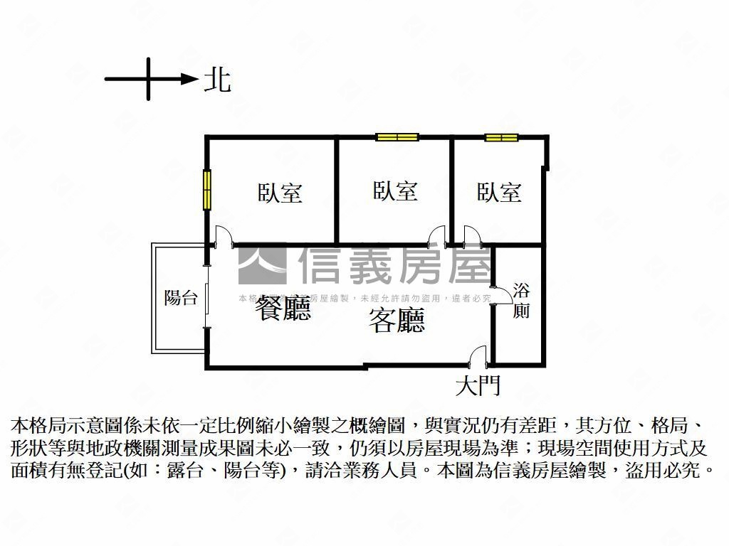 微笑城市高樓裝潢三房平車房屋室內格局與周邊環境