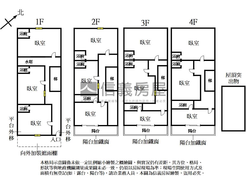 自強八街透天美寓房屋室內格局與周邊環境