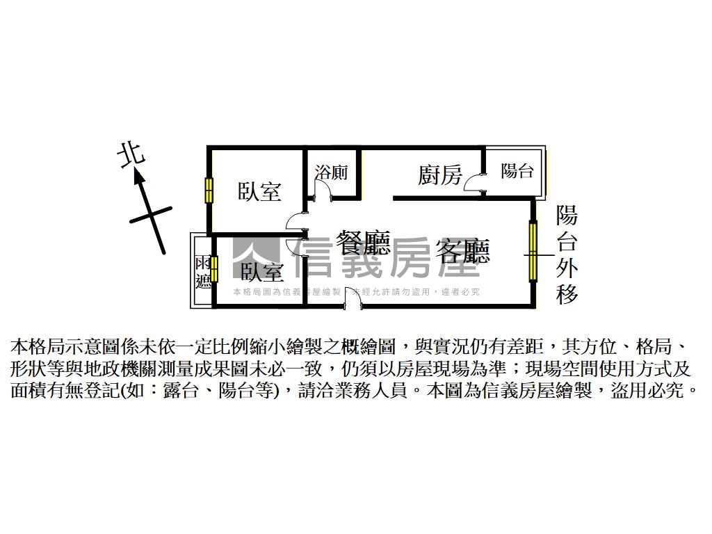 城上水美採光兩房房屋室內格局與周邊環境