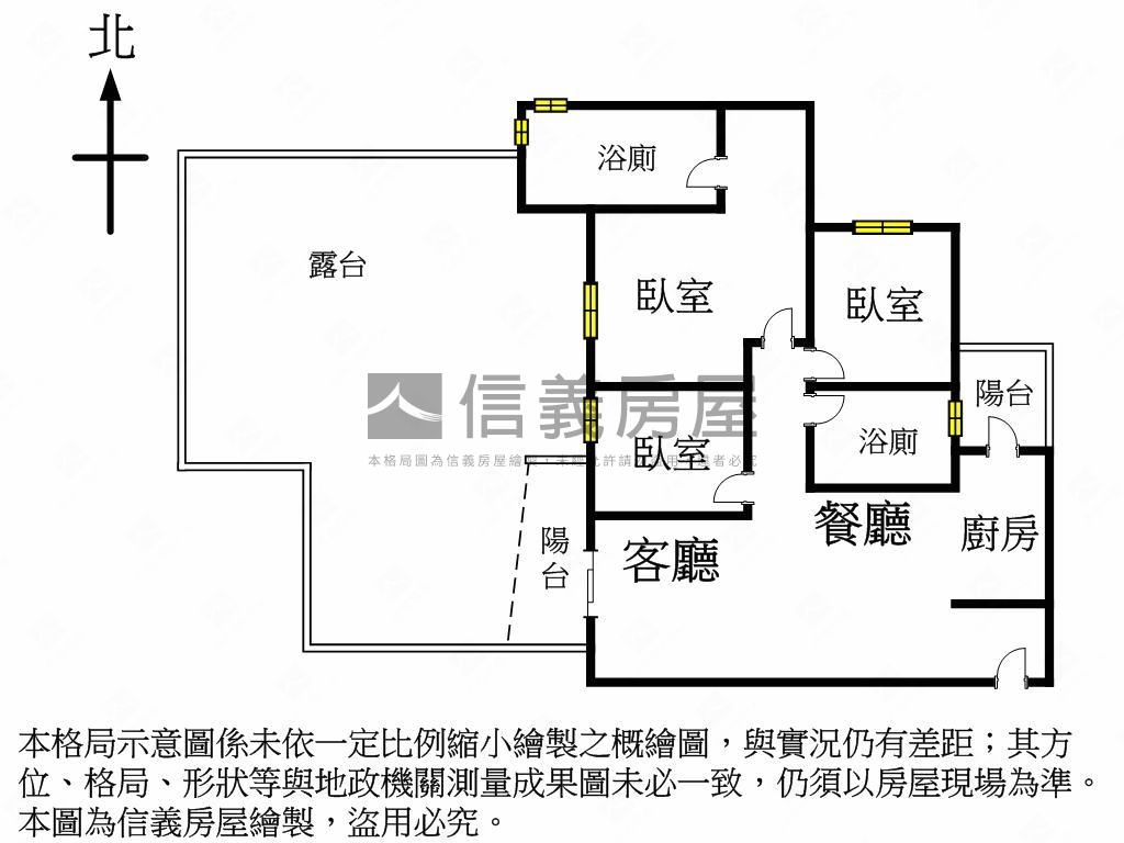 國泰ＭＯＳＴ＋三房露臺戶房屋室內格局與周邊環境